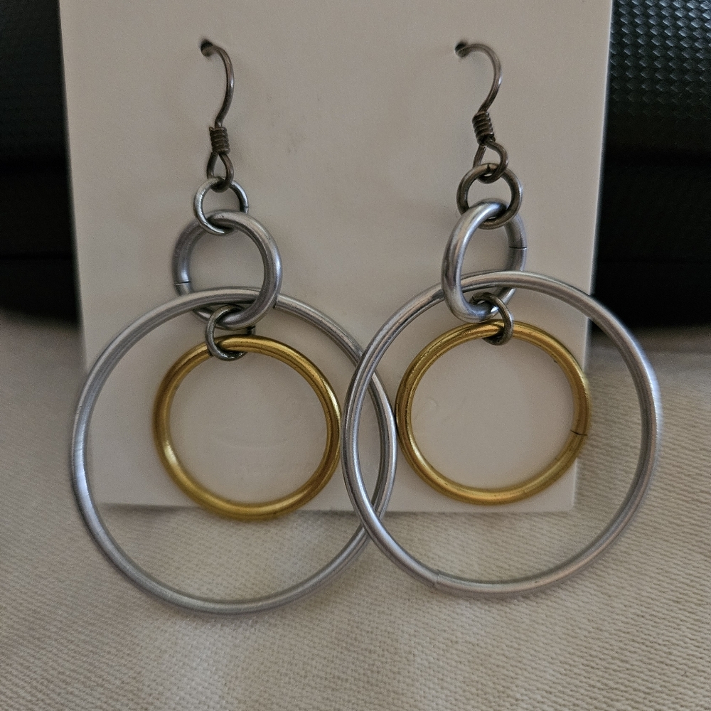 Art deco earring sterling post